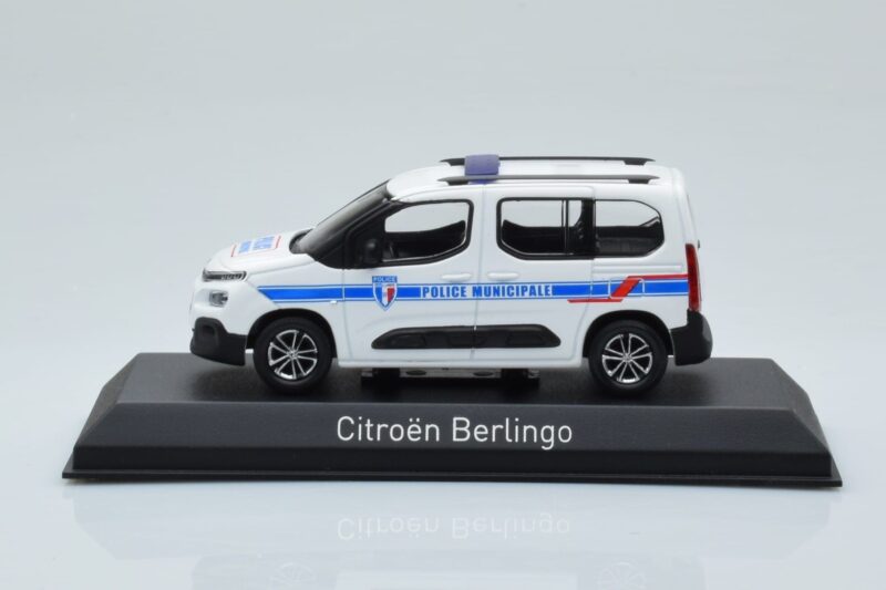 Citroen Berlingo Police Municipale v1 Valge Sinine Norev 1:43 155767 Metall