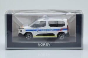 Citroen Berlingo Police Municipale v2 Valge Sinine Norev 1:43 155768 Metall - pilt 4/4