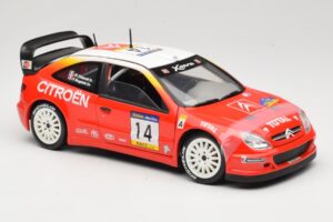 Citroen Xsara T4 WRC #14 P. Bugalski / J-P. Chiaroni WRC 2001 Solido 1:18 9021 Metall - pilt 6/8