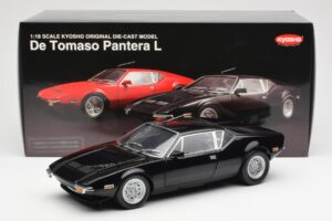 De Tomaso Pantera Must Kyosho 1:18 08851BK Metall - pilt 8/8