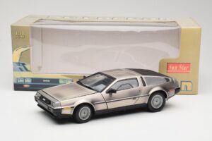 DeLorean DMC-12 LK Hõbedane Sun Star 1:18 2701 Metall - pilt 8/8