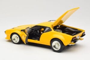 De Tomaso Pantera Kollane Hot Wheels 1:18 27809 Metall - pilt 5/8