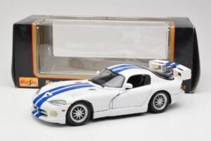 Dodge Viper GTS-R GT2 Valge 1997 Maisto 1:18 50316 Metall - pilt 8/8