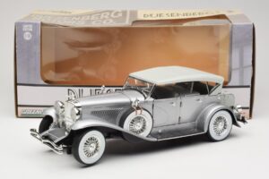 Duesenberg SJ Hõbedane GreenLight 1:18 13525 Metall - pilt 8/8