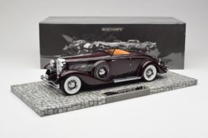 Duesenberg SJN Convertible Coupe Bordeaux Minichamps 1:18 107150331 Metall - pilt 2/6