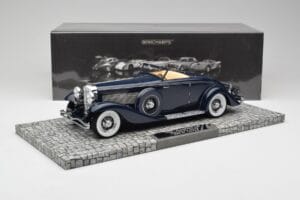 Duesenberg SJN Convertible Coupe Midnight Blue Minichamps 1:18 107150332 Metall - pilt 6/6