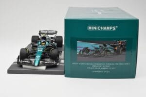 Aston Martin AMR23 #14 F. Alonso 3rd Place Saudi Arabian GP 2023 Minichamps 1:18 117230214 Metall - pilt 6/7