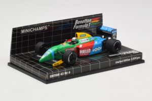 Benetton Ford B188 #19 A. Nannini Race Car 1988 Minichamps 1:43 400890119 Metall - pilt 2/4