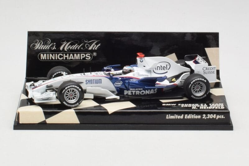 BMW Sauber F1.08 #5 N. Heidfeld Showcar 2008 Minichamps 1:43 400080083 Metall