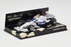 BMW Sauber F1.06 #10 N. Heidfeld Hungarian GP 3rd Place 2006 Minichamps 1:43 400060116 Metall - pilt 2/5