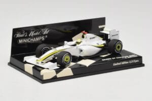 Brawn GP Mercedes BGP001 #22 J. Button Showcar 2009 Minichamps 1:43 400090092 Metall - pilt 2/5
