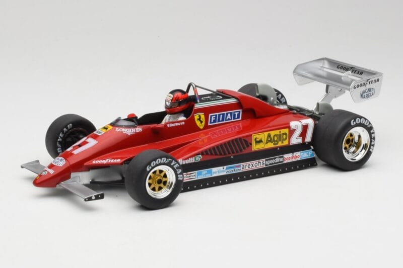 Ferrari 126C2 #27 G. Villeneuve GP Belgium 1982 MCG 1:18 MCG18629F Metall