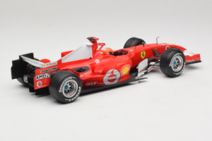 Ferrari 248 F1 #5 M. Schumacher German GP Hockenheimring 2006 Hot Wheels 1:18 J2887 Metall - pilt 2/6