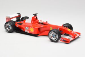 Ferrari F2001 #1 M. Schumacher F1 World Champion 2001 Punane Hot Wheels 1:18 50202 Metall - pilt 4/6