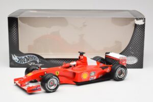 Ferrari F2001 #1 M. Schumacher F1 World Champion 2001 Punane Hot Wheels 1:18 50202 Metall - pilt 6/6
