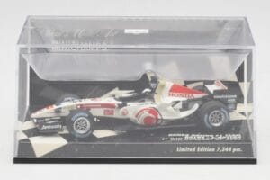 Honda RA106 #12 J. Button Hungarian GP Winner F1 2006 Minichamps 1:43 400060112 Metall - pilt 5/5