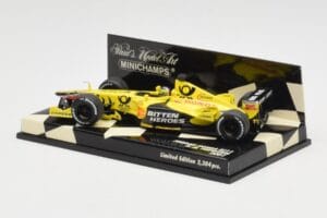 Jordan Honda EJ11 #7 H-H. Frentzen F1 2001 Minichamps 1:43 400010011 Metall - pilt 3/5
