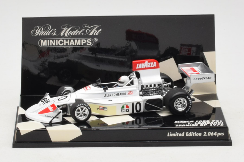 March 751 Ford #9 L. Lombardi Spanish GP 1975 Minichamps 1:43 430750010 Metall