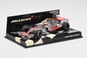 McLaren Mercedes MP4-23 #23 H. Kovalainen Showcar 2008 Minichamps 1:43 530084393 Metall - pilt 2/5