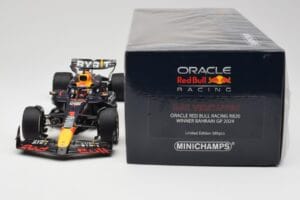 Oracle Red Bull Racing RB20 #1 M. Verstappen Winner Bahrain GP 2024 Minichamps 1:18 110240101 Metall - pilt 6/7