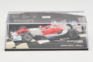 Toyota TF108 #9 J. Trulli Panasonic Toyota Racing Showcar F1 2008 Minichamps 1:43 400080081 Metall - pilt 4/5