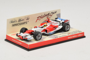 Panasonic Toyota Racing TF107 R. Schumacher F1 Showcar 2007 Minichamps 1:43 403070081 Metall - pilt 2/5