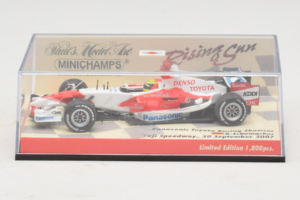 Panasonic Toyota Racing TF107 R. Schumacher F1 Showcar 2007 Minichamps 1:43 403070081 Metall - pilt 5/5