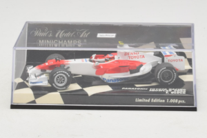 Toyota T. Glock Panasonic Toyota Racing Showcar F1 2008 Minichamps 1:43 400080082 Metall - pilt 5/5