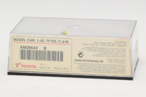 Toyota TF103 #21 C. da Matta Panasonic Toyota Racing F1 2003 Minichamps 1:43 AM26644B Metall - pilt 5/5