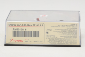 Toyota TF107 #11 R. Schumacher Panasonic Toyota Racing F1 2007 Minichamps 1:43 AM601286 Metall - pilt 5/5