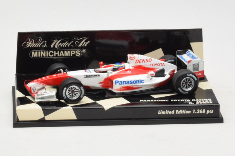 Toyota TF104 Panasonic #16 R. Zonta Panasonic Toyota Racing 2004 Minichamps 1:43 400040116 Metall