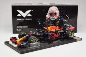 Red Bull RB16B #33 M. Verstappen France GP Winner 2021 Minichamps 1:18 113210833 Metall - pilt 6/7