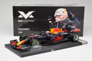 Red Bull RB16B #33 M. Verstappen Emilia Romagna GP Winner 2021 Minichamps 1:18 113210233T Metall - pilt 6/6