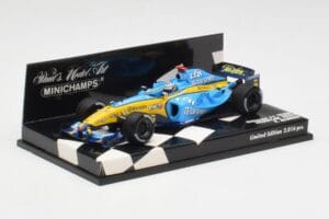 Renault R25 F. Alonso F1 World Champion Showcar 2005 Minichamps 1:43 400050075 Metall - pilt 3/5