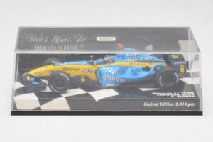 Renault R25 F. Alonso F1 World Champion Showcar 2005 Minichamps 1:43 400050075 Metall - pilt 4/5