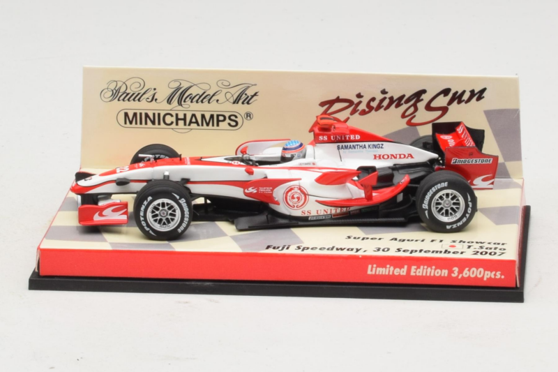 Super Aguri SA07 T. Sato F1 Showcar 2007 Minichamps 1:43 403080092 Metall