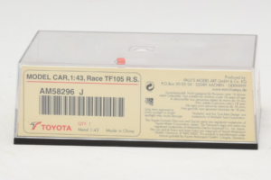 Toyota TF105 #17 R. Schumacher Panasonic Toyota Racing F1 2005 Minichamps 1:43 AM58296 Metall - pilt 5/5
