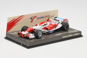 Toyota TF108 Showcar J. Trulli 2008 Minichamps 1:43 AM601297 Metall - pilt 2/5