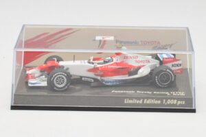 Toyota TF108 Showcar J. Trulli 2008 Minichamps 1:43 AM601297 Metall - pilt 5/5