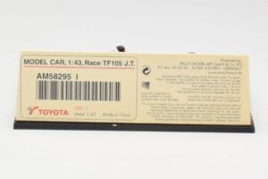 Toyota TF105 #16 J. Trulli F1 2005 Minichamps 1:43 AM58295 Metall - pilt 5/5