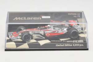 McLaren MP4-22 Mercedes #1 F. Alonso Vodafone McLaren Showcar F1 2007 Minichamps 1:43 530074371 Metall - pilt 4/5