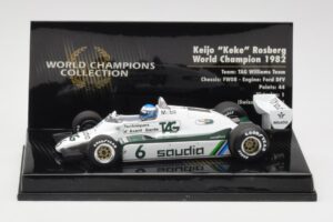 Williams FW08 #6 K. Rosberg F1 World Champion 1982 Minichamps 1:43 436820106 Metall
