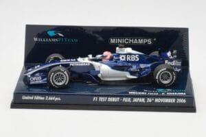 Williams FW28 Toyota K. Nakajima F1 Test Debut 2006 Minichamps 1:43 400060135 Metall - pilt 3/6