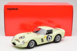 Ferrari 250 GTO #15 S. Moss / I. Ireland Goodwood Tourist Trophy Winner 1962 Kyosho 1:18 08438C Metall - pilt 8/8