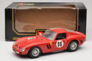 Ferrari 250 GTO #96 Punane Itaalia Lipp 1962 Bburago 1:18 3011-P2 Metall - pilt 8/8