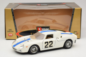 Ferrari 250 LM #22 Valge 1965 Bburago 1:18 3333-W1 Metall - pilt 8/8