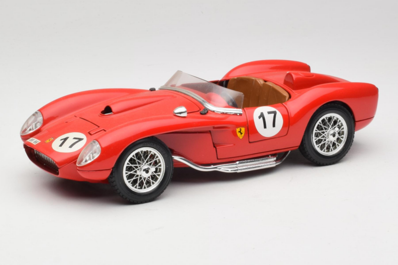 Ferrari 250 Testa Rossa #17 Punane 1957 Bburago 1:18 3007-R4 Metall