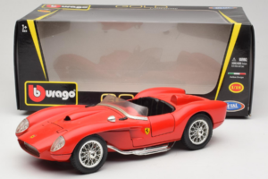 Ferrari 250 Testa Rossa Punane Replacement Box Bburago 1:18 3007-R2 Metall - pilt 8/8