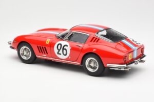 Ferrari 275 GTB Competizione #26 G. Biscaldi / A. de Bourbon Team Hugus 24 Hours of Le Mans 1966 CMC 1:18 M-199 Metall - pilt 5/6