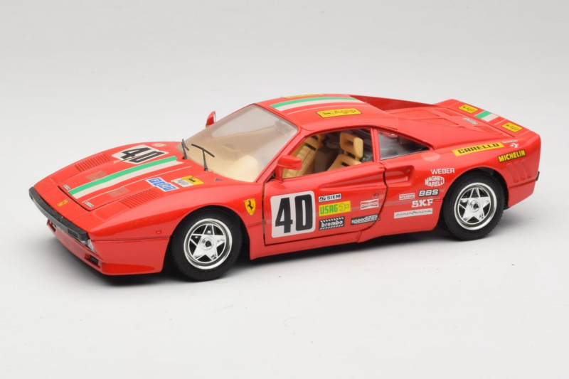 Ferrari 288 GTO Rally #40 Punane 1986 Bburago 1:18 3057-P1 Metall